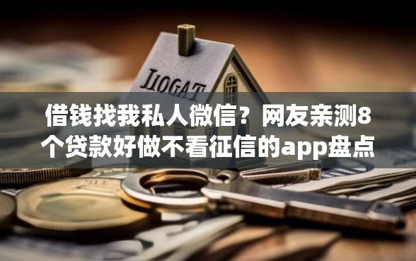 借钱找我私人微信？网友亲测8个贷款好做不看征信的app盘点