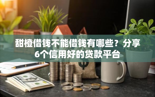 甜橙借钱不能借钱有哪些？分享6个信用好的贷款平台