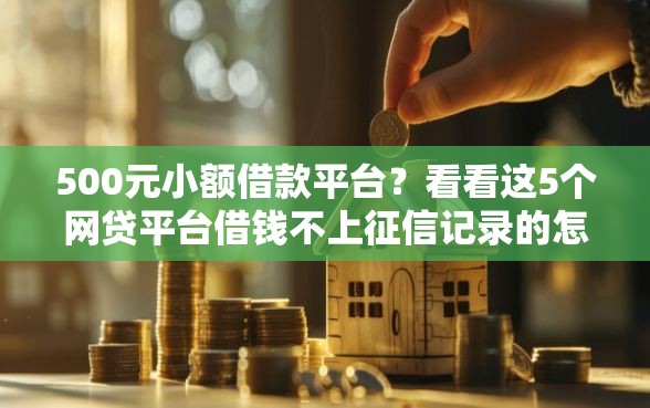 500元小额借款平台？看看这5个网贷平台借钱不上征信记录的怎么样