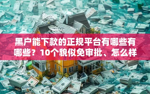 黑户能下款的正规平台有哪些有哪些？10个貌似免审批、怎么样投诉网贷平台合集