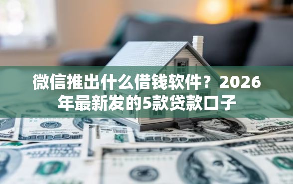 微信推出什么借钱软件？2026年最新发的5款贷款口子
