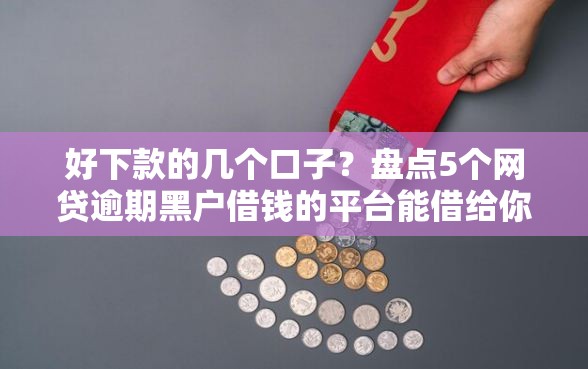 好下款的几个口子？盘点5个网贷逾期黑户借钱的平台能借给你参考