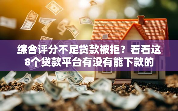 综合评分不足贷款被拒？看看这8个贷款平台有没有能下款的
