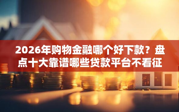 2026年购物金融哪个好下款？盘点十大靠谱哪些贷款平台不看征信