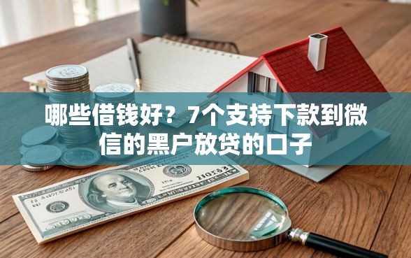 哪些借钱好？7个支持下款到微信的黑户放贷的口子
