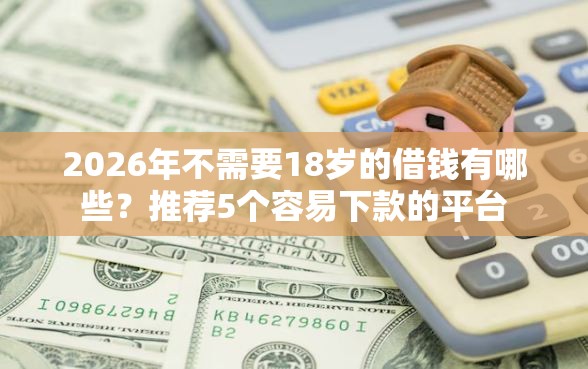 2026年不需要18岁的借钱有哪些？推荐5个容易下款的平台