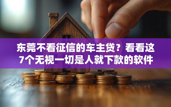 东莞不看征信的车主贷？看看这7个无视一切是人就下款的软件怎么样