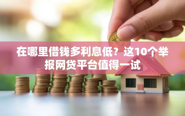 在哪里借钱多利息低？这10个举报网贷平台值得一试