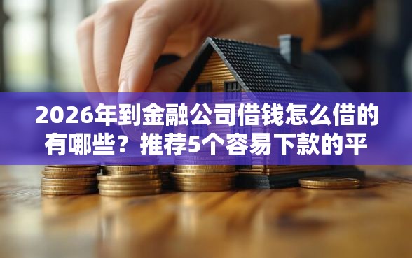 2026年到金融公司借钱怎么借的有哪些？推荐5个容易下款的平台