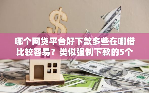 哪个网贷平台好下款多些在哪借比较容易？类似强制下款的5个口子参考