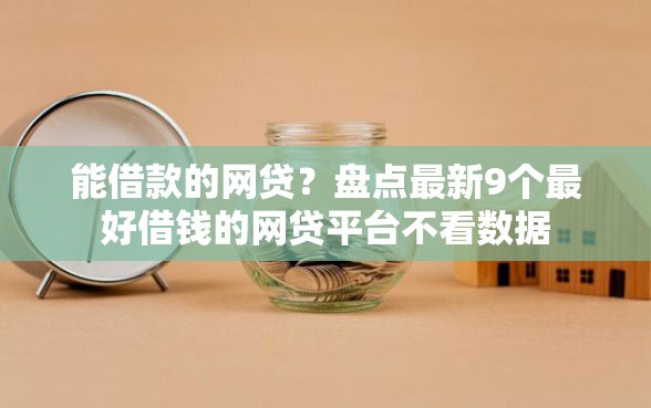 能借款的网贷？盘点最新9个最好借钱的网贷平台不看数据