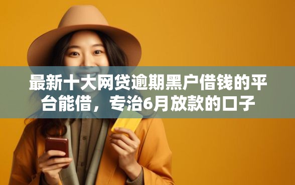 最新十大网贷逾期黑户借钱的平台能借，专治6月放款的口子