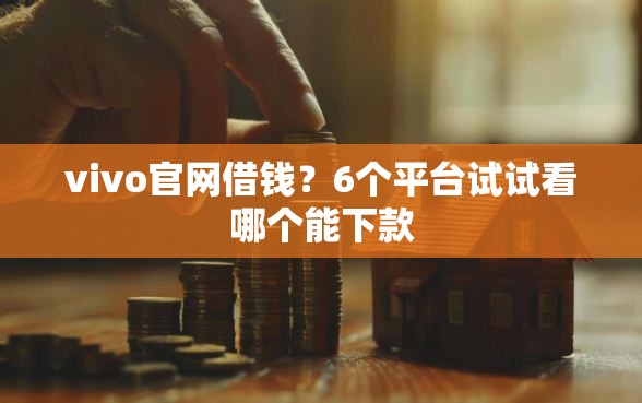vivo官网借钱？6个平台试试看哪个能下款