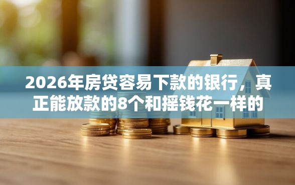 2026年房贷容易下款的银行，真正能放款的8个和摇钱花一样的平台推荐