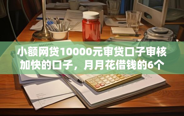 小额网贷10000元审贷口子审核加快的口子，月月花借钱的6个平台介绍