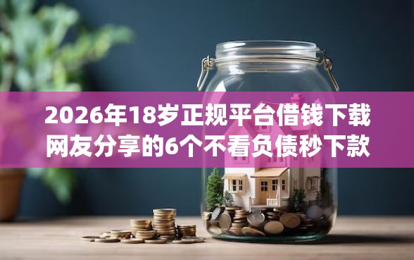 2026年18岁正规平台借钱下载网友分享的6个不看负债秒下款的网贷app我觉得不错！