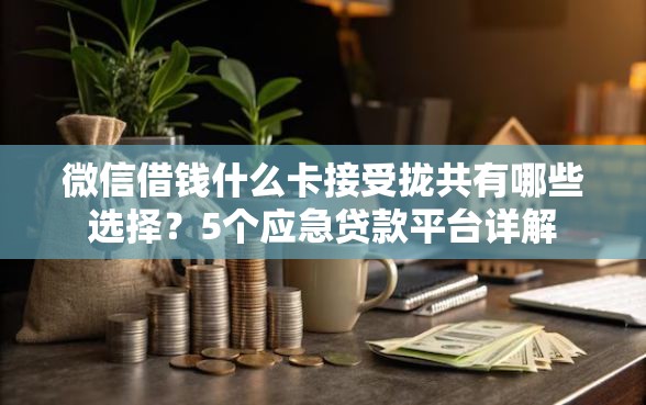 微信借钱什么卡接受拢共有哪些选择？5个应急贷款平台详解