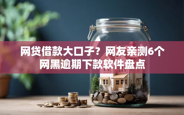 网贷借款大口子？网友亲测6个网黑逾期下款软件盘点