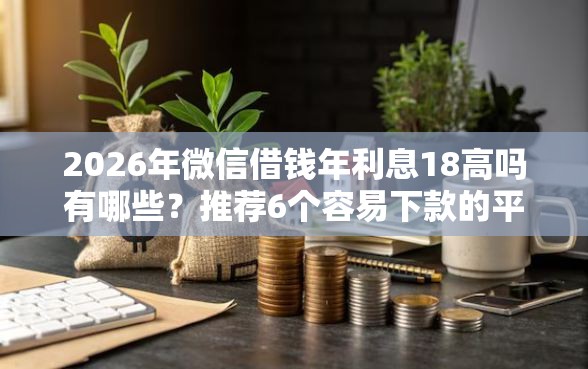 2026年微信借钱年利息18高吗有哪些？推荐6个容易下款的平台