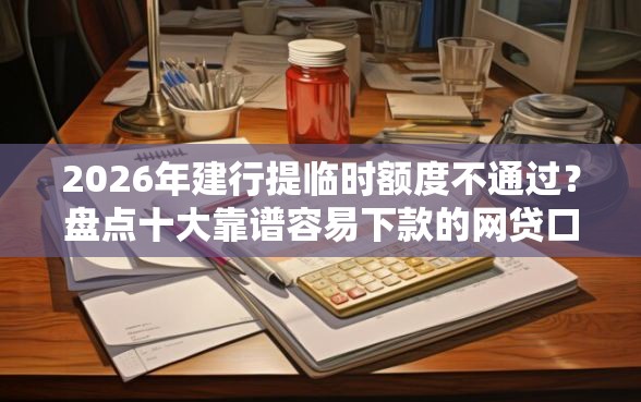 2026年建行提临时额度不通过？盘点十大靠谱容易下款的网贷口子