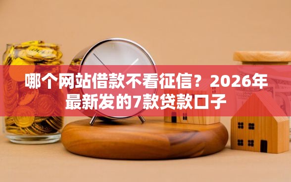 哪个网站借款不看征信？2026年最新发的7款贷款口子