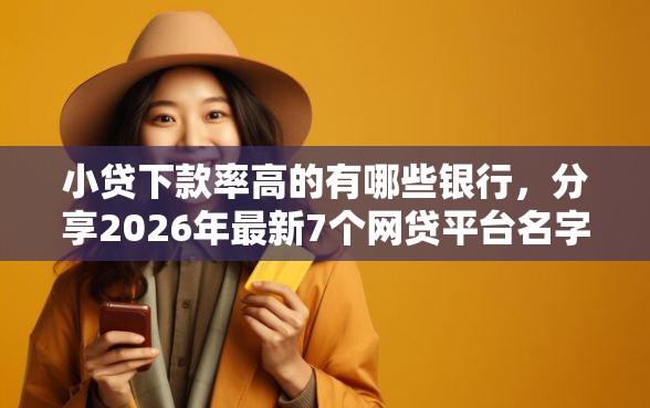 小贷下款率高的有哪些银行，分享2026年最新7个网贷平台名字大全列表