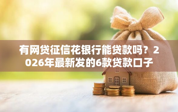有网贷征信花银行能贷款吗？2026年最新发的6款贷款口子