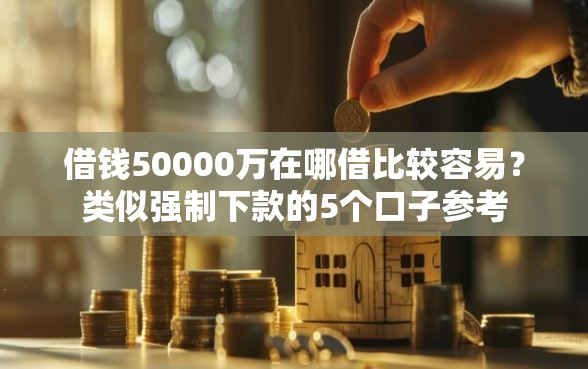 借钱50000万在哪借比较容易？类似强制下款的5个口子参考