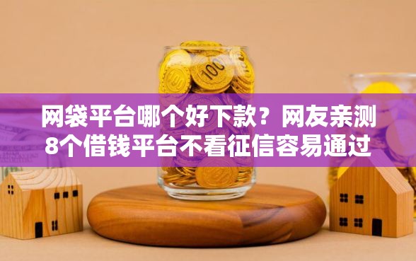网袋平台哪个好下款？网友亲测8个借钱平台不看征信容易通过的盘点