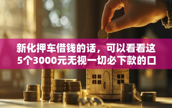 新化押车借钱的话，可以看看这5个3000元无视一切必下款的口子