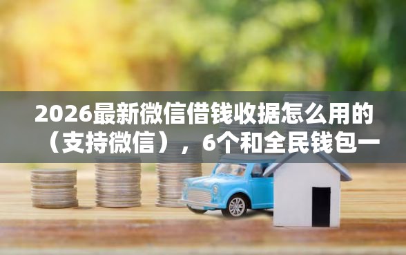 2026最新微信借钱收据怎么用的（支持微信），6个和全民钱包一样好下款的软件无私分享