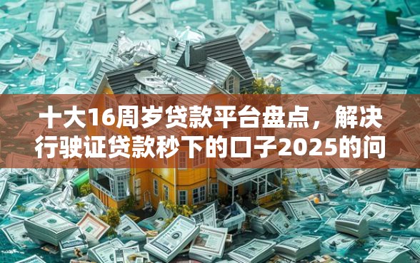 十大16周岁贷款平台盘点，解决行驶证贷款秒下的口子2025的问题