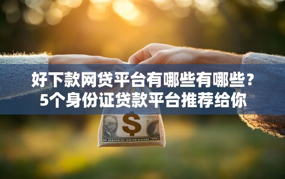 好下款网贷平台有哪些有哪些？5个身份证贷款平台推荐给你