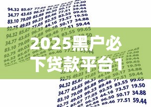 2025黑户必下贷款平台1万元无门槛本月借款平台力荐！分享小额网贷口子1万元无门槛借款