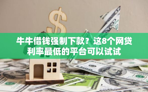 牛牛借钱强制下款？这8个网贷利率最低的平台可以试试