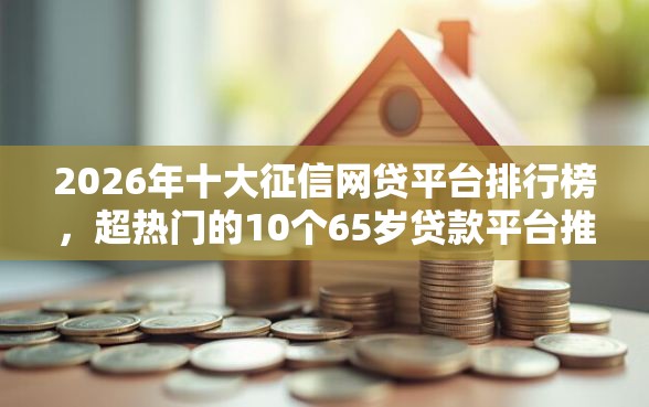 2026年十大征信网贷平台排行榜，超热门的10个65岁贷款平台推荐