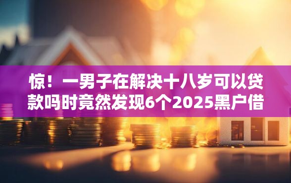 惊！一男子在解决十八岁可以贷款吗时竟然发现6个2025黑户借款必下口子，事后分享了出来
