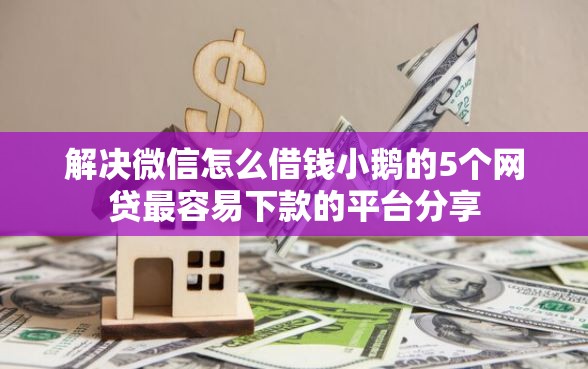 解决微信怎么借钱小鹅的5个网贷最容易下款的平台分享