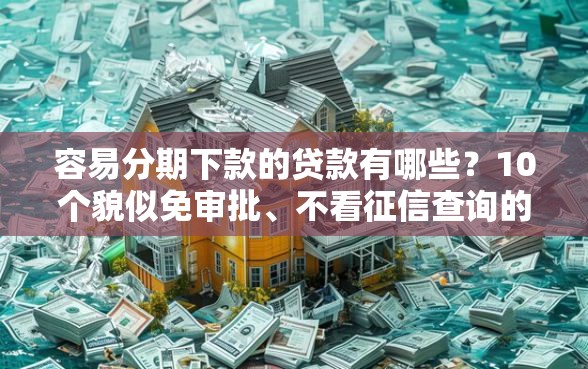 容易分期下款的贷款有哪些？10个貌似免审批、不看征信查询的平台合集