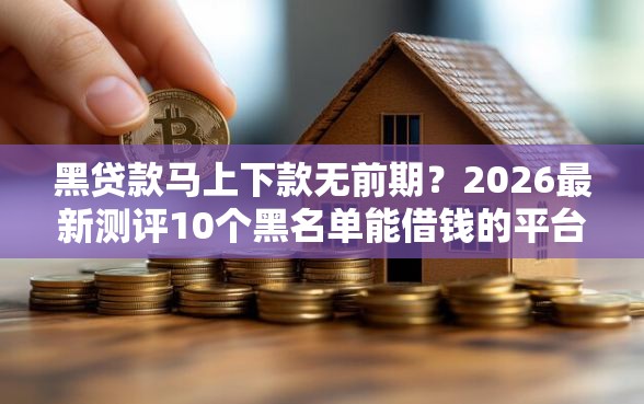 黑贷款马上下款无前期？2026最新测评10个黑名单能借钱的平台