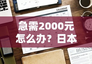 急需2000元怎么办？日本贷款平台哪个好下款试试这7个无门槛平台