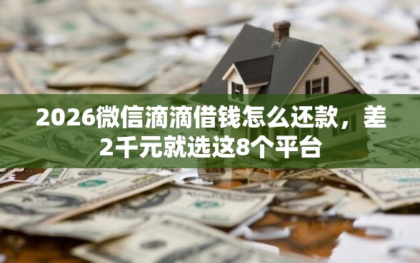 2026微信滴滴借钱怎么还款，差2千元就选这8个平台