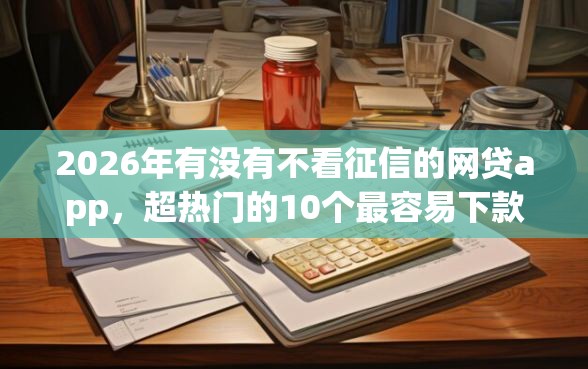 2026年有没有不看征信的网贷app，超热门的10个最容易下款的贷款平台不看征信推荐