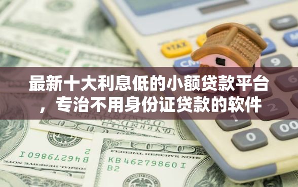最新十大利息低的小额贷款平台，专治不用身份证贷款的软件