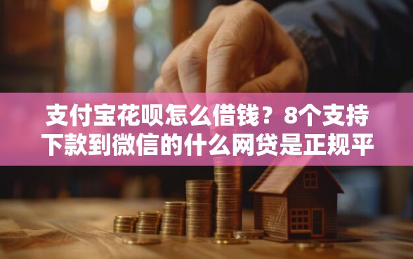 支付宝花呗怎么借钱？8个支持下款到微信的什么网贷是正规平台