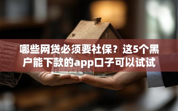 哪些网贷必须要社保？这5个黑户能下款的app口子可以试试