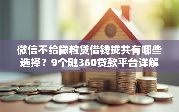 微信不给微粒贷借钱拢共有哪些选择？9个融360贷款平台详解