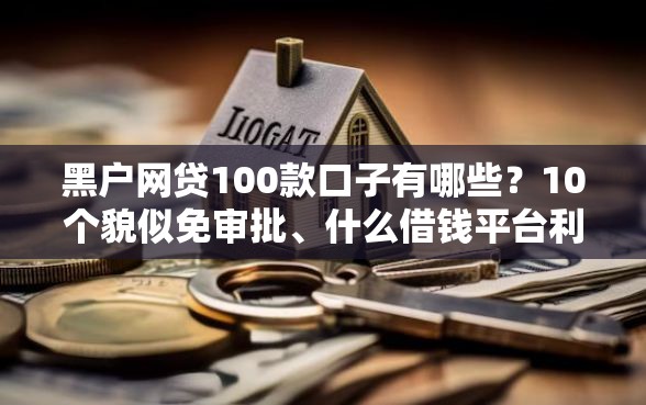 黑户网贷100款口子有哪些？10个貌似免审批、什么借钱平台利息低合集