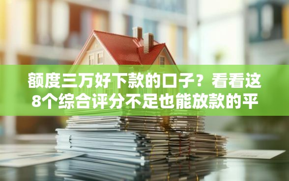 额度三万好下款的口子？看看这8个综合评分不足也能放款的平台怎么样