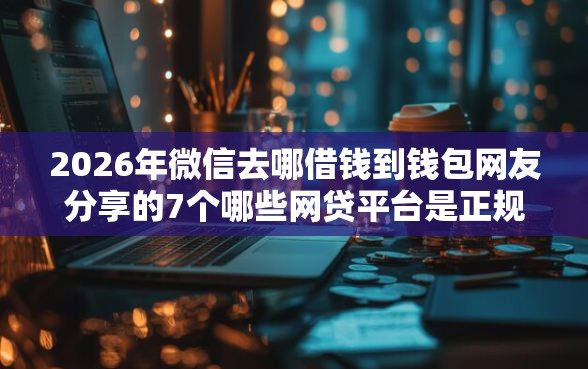 2026年微信去哪借钱到钱包网友分享的7个哪些网贷平台是正规的我觉得不错！